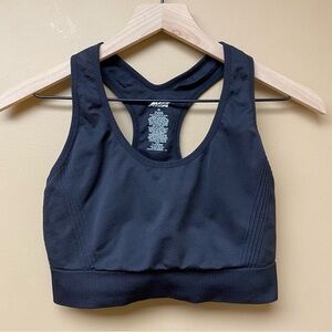 Avia Black Seamless Racerback Sports Bra XL EUC workout active basic supportive